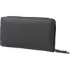 A gray wallet is shown against a white background. Produktbild-Vorschau