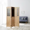 Homestyle4u Paravent Raumteiler 3 teilig Holz Natur Memo Produktbild-Vorschau 2