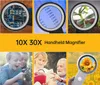 Ruční lupa, zvětšení 30x 10x, lupa s LED světlem, sklopná Náhled obrázku produktu 10