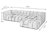 KAWOLA Sofa ROSARIO Ecksofa Velvet petrol Recamiere rechts Produktbild-Vorschau 7