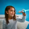 A young girl is holding a toy flashlight that looks like Olaf from Frozen, with the light shining. Produktbild-Vorschau