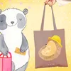Mr. & Mrs. Panda Shopping Tasche Igel Beten - Braun Pastell Produktbild-Vorschau 2