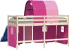 vidaXL Tende per letto a soppalco con tunnel Rosa Anteprima dell’immagine prodotto 7