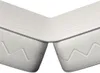 A close-up view of a white mattress folded in half. Produktbild-Vorschau