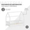 ML-Design Kinderbett 70x140cm mit Rausfallschutz, Dach & Produktbild-Vorschau 6