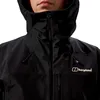 Schwarze wasserdichte Ridge-Seeker Jacke von Berghaus; mit hohem Kragen und Kapuze; ideal für Herren. Produktbild-Vorschau