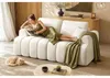 VASAGLE Modulares 2-Sitzer Sofa, Rahmenlose Chenille Couch Produktbild-Vorschau 1