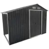 4iQ Stabiler Stahl Geräteschuppen 130x279x196 – 3,5 m² Produktbild-Vorschau 1