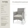 TecTake 404553, Šedá, 2 sedadlo/sedadel, Dospělí a děti, Náhled obrázku produktu 13