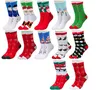12 Paar Uni Weihnachtssocken Christmas Socks Produktbild-Vorschau 1