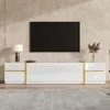 Merax Luxus-TV-Schrank mit Goldkanten, TV-Lowboard mit 4 Produktbild-Vorschau 8