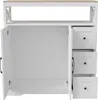 Szafka kuchenna / kredens UnboxG, biały, 100×40×105 cm, z 3 Podgląd zdjęcia produktu 12