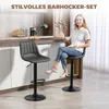 HOMCOM 2er Set Barhocker 91-111 cm Höhenverstellbarer Produktbild-Vorschau 4