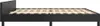 A side view of a black bed frame with a slatted wooden mattress support. Náhled obrázku produktu