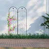 Relaxdays Rankgitter 2er Set, Metall, 180 x 50 cm, Produktbild-Vorschau 2