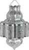 Lampe Harun argent 45cm | Plafonnier marocain en métal Voir les images du produit 5