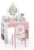 COSTWAY: Mesa de maquillaje infantil con espejo, tocador Vista previa de la imagen del producto 1