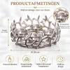 Kranz aus Aluminium, silber, Ø 28 cm, für 4 Kerzen Produktbild-Vorschau