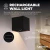 Ledvion 2er Set Wandlampe Innen / Aussen sensor Akku IP44 Produktbild-Vorschau 2