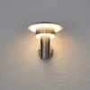 Lindby LED-Außenwandleuchte Lillie, Höhe 19 cm, Edelstahl Produktbild-Vorschau 5