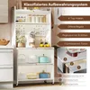 COSTWAY Scaffale da cucina a 5 livelli con illuminazione, Anteprima dell’immagine prodotto 8