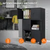 ML-Design schedario 75x40x120 cm, antracite, acciaio, Anteprima dell’immagine prodotto 2