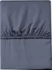 Drap, drap-housse, microsatin, bonne qualité 90x200cm Bleu Voir les images du produit 6