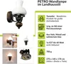 Rabalux 7077 Wandleuchte Petronel, E27-Holz, schwarz, rund, Produktbild-Vorschau 10
