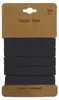 Gummiband 3m x 10mm Gummilitze elastisches Band Gummi Wäscheband anthrazit Produktbild-Vorschau