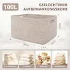 Cesto per la biancheria intrecciato da 100 litri, con Anteprima dell’immagine prodotto 2