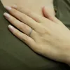 Vorsteckring 0,18 Carat Diamant halbrund Memoire Ring 14 Produktbild-Vorschau 2