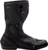 A black motorcycle boot is shown against a white background. Podgląd zdjęcia produktu