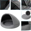 A collage of images showing a pet bed with different close-up views and a separate cushion. Produktbild-Vorschau