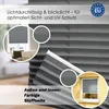 Plissee ohne Bohren 80x220cm Anthrazit Produktbild-Vorschau 2