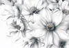 Fototapete 3D Effekt Blumen - Tapete Wohnzimmer - 350x250 Produktbild-Vorschau 1