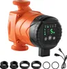 An orange and black circulation pump with a digital display and accessories. Podgląd zdjęcia produktu