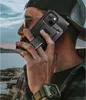 A person holding a phone with a protective case, outdoors near water. Produktbild-Vorschau