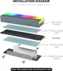 COOLMOON LED A-RGB RGB M.2 Dissipatore di calore SSD 3-PIN Anteprima dell’immagine prodotto 3