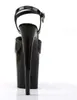 Pleaser FLAMINGO-809, Damen Plateau Sandalen, Schwarz Produktbild-Vorschau 4