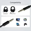 The image shows compatibility information for a headphone cable, displaying different devices and headphones it can connect to. Podgląd zdjęcia produktu