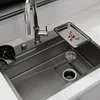 Lavello da cucina multifunzionale in acciaio inossidabile Anteprima dell’immagine prodotto 4