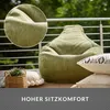 Green Bean® Sitzsack mit Rückenlehne 80x80x90cm - Gaming Produktbild-Vorschau 5