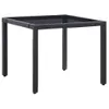 The Living Store 5-tlg. Garten-Essgruppe Poly Rattan Produktbild-Vorschau 3