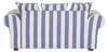 home24 2-Sitzer Sofa - Webstoff - Gestreift Produktbild-Vorschau 5