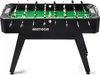 A black foosball table with a green playing field, shown from the front. Náhled obrázku produktu