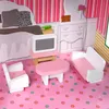 XMTECH Kinder Puppenhaus aus Holz 100 cm, Puppenstube Produktbild-Vorschau 11
