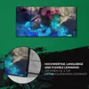 Küche Wohnzimmer Wand Leinwand Uhr 60x30 Malerei abstrakte Produktbild-Vorschau 5