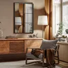COSTWAY 70x100 cm Prostokątne lustro z metalową ramą, Podgląd zdjęcia produktu 2