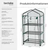 Mobilní fóliový skleník se 3 policemi 69x49x133cm - Náhled obrázku produktu 18