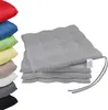 Sitzkissen Silber grau 40 X 40 + 4 CM (4er Pack) Produktbild-Vorschau 9
